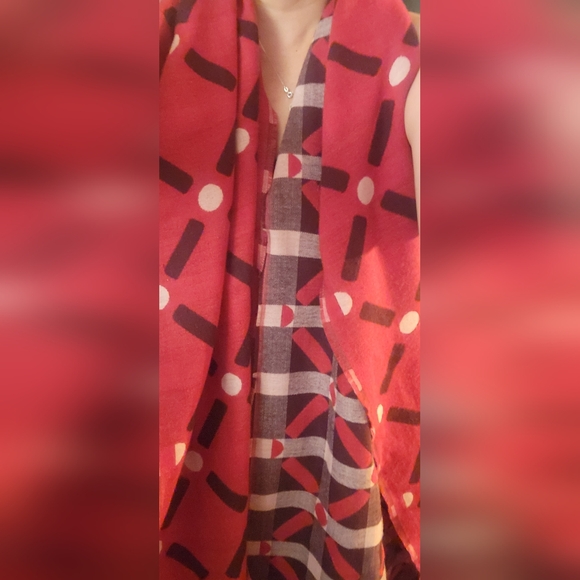 TALBOTS Lattice Dot Scarf - Picture 5 of 7